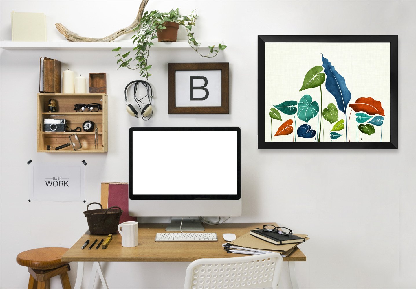 Around The World By Modern Tropical - Black Framed Print - Wall Art - Americanflat