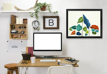 Around The World By Modern Tropical - Black Framed Print - Wall Art - Americanflat