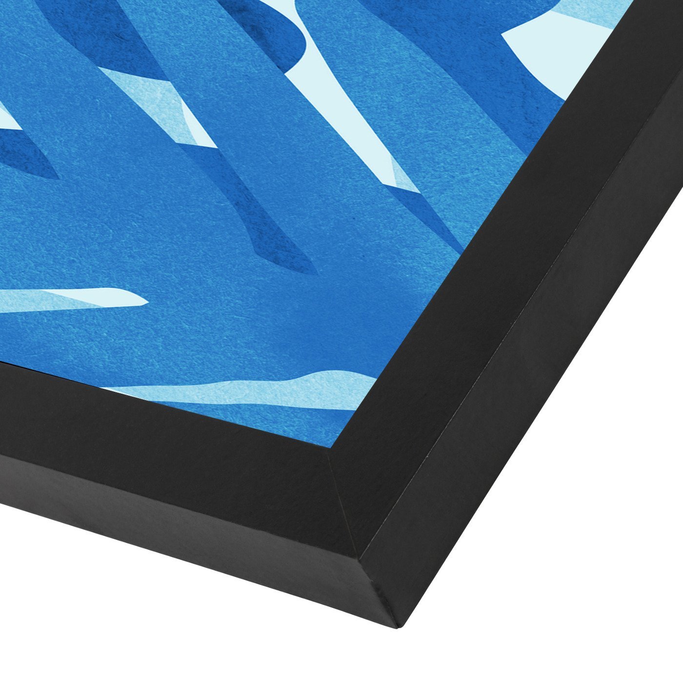 Blue Jungle By Modern Tropical - Black Framed Print - Wall Art - Americanflat
