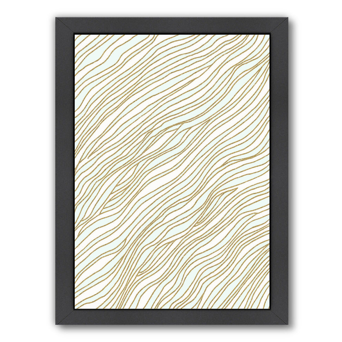 Currents By Modern Tropical - Black Framed Print - Wall Art - Americanflat
