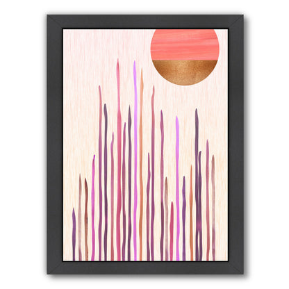 Desert Moonlight By Modern Tropical - Black Framed Print - Wall Art - Americanflat
