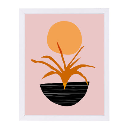Desert Sunrise By Modern Tropical - White Framed Print - Wall Art - Americanflat