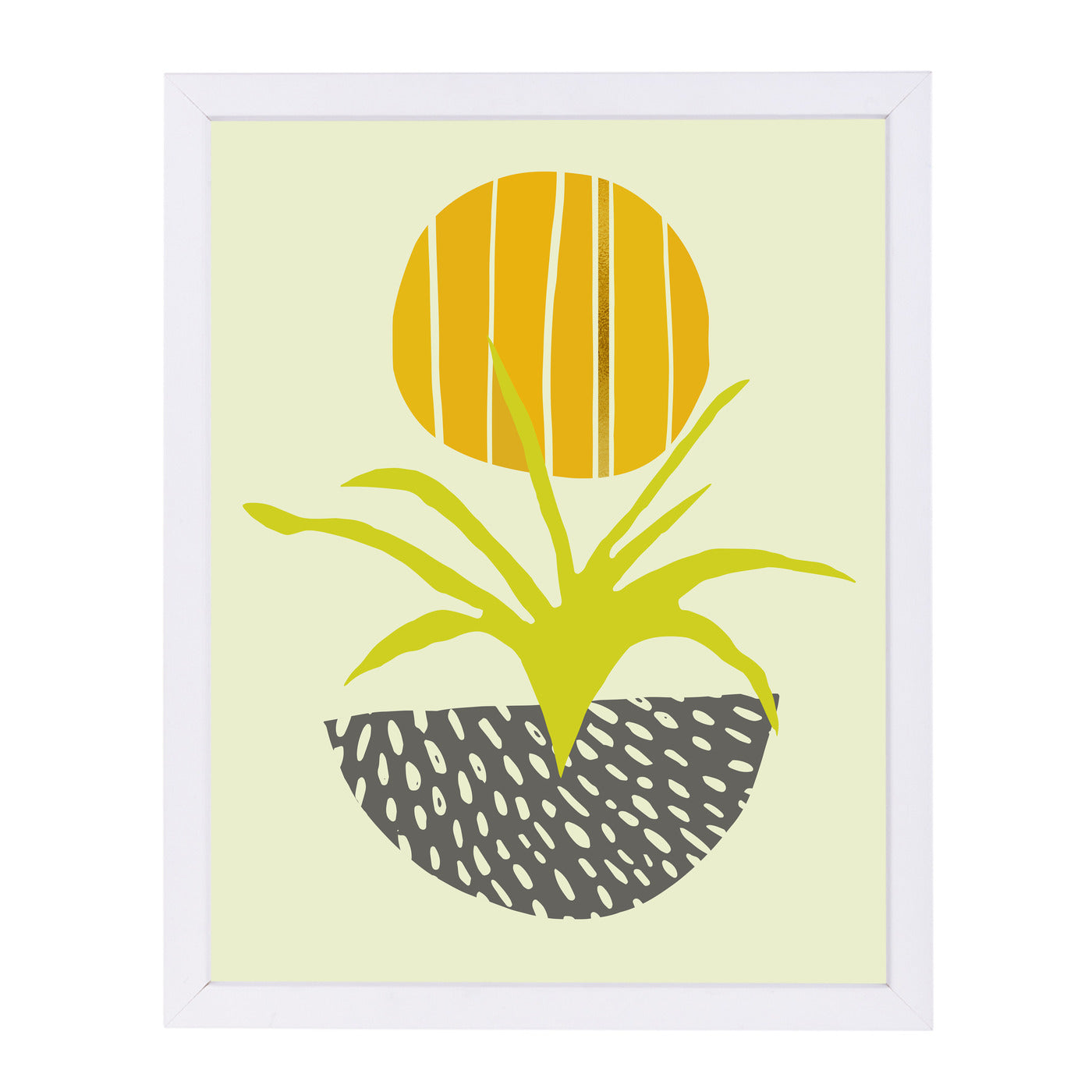 Desert Sunrise Ii By Modern Tropical - White Framed Print - Wall Art - Americanflat