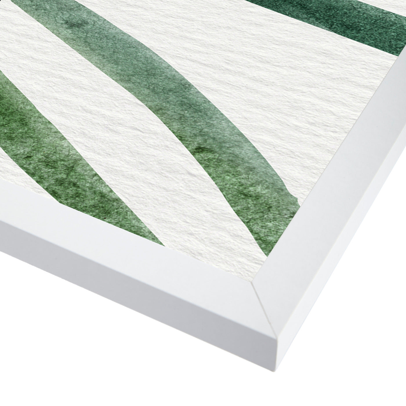 Emerald Palms By Modern Tropical - White Framed Print - Wall Art - Americanflat