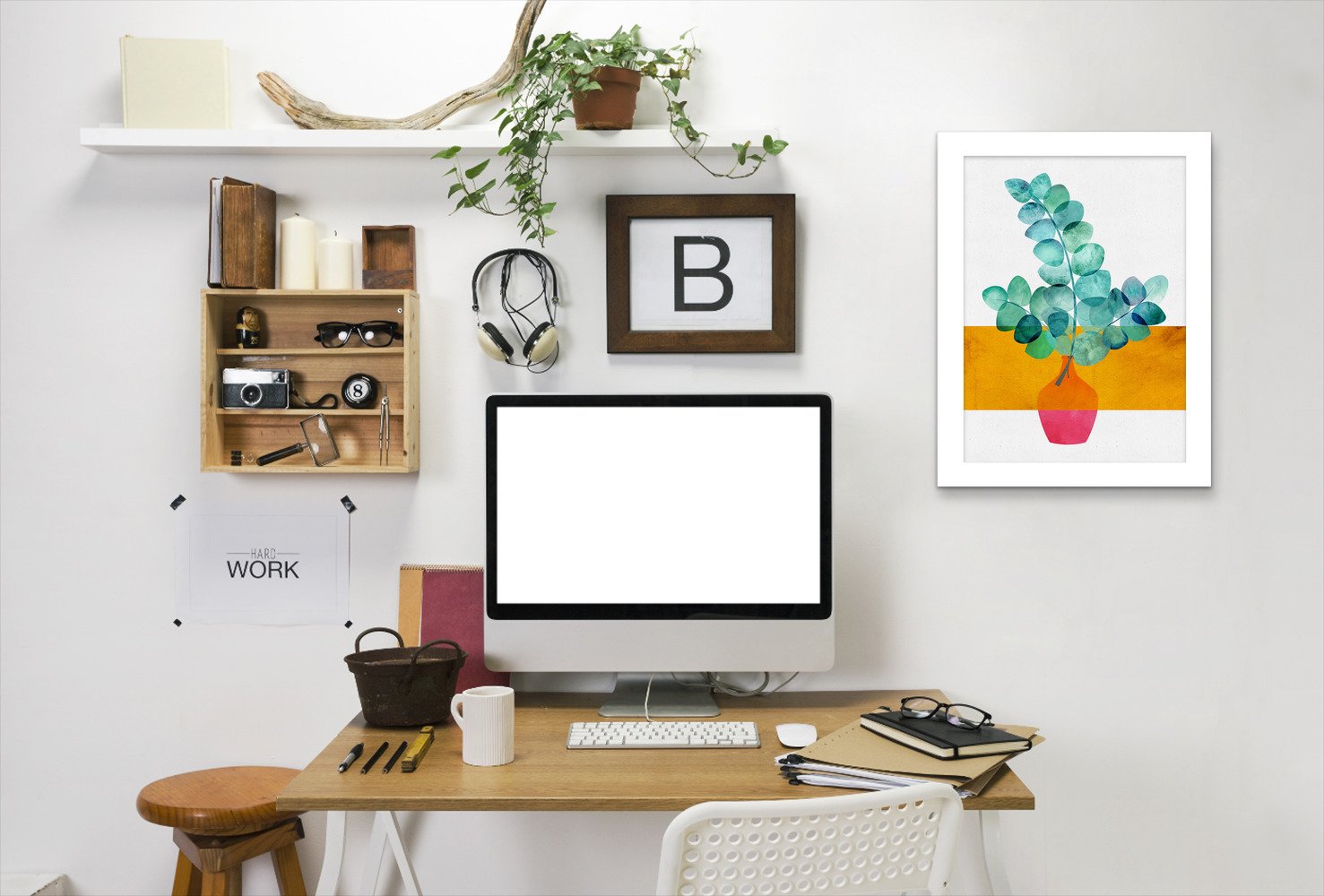 Eucalyptus And Sunshine By Modern Tropical - Framed Print - Americanflat