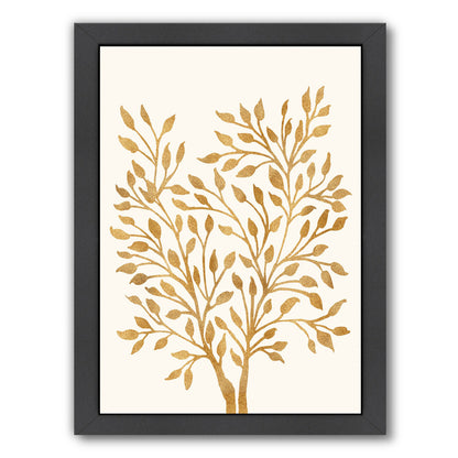 Golden Ficus By Modern Tropical - Black Framed Print - Wall Art - Americanflat