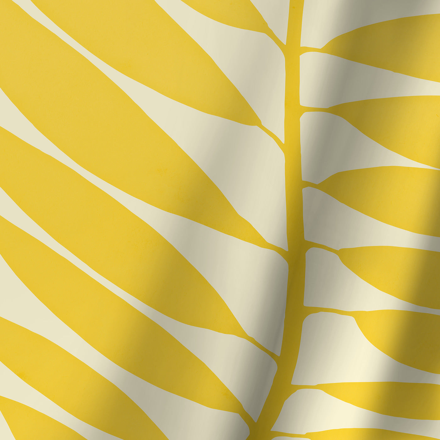 Blackout Curtain Single Panel - Golden Yellow Leaves  by Modern Tropical - Blackout Curtains - Americanflat