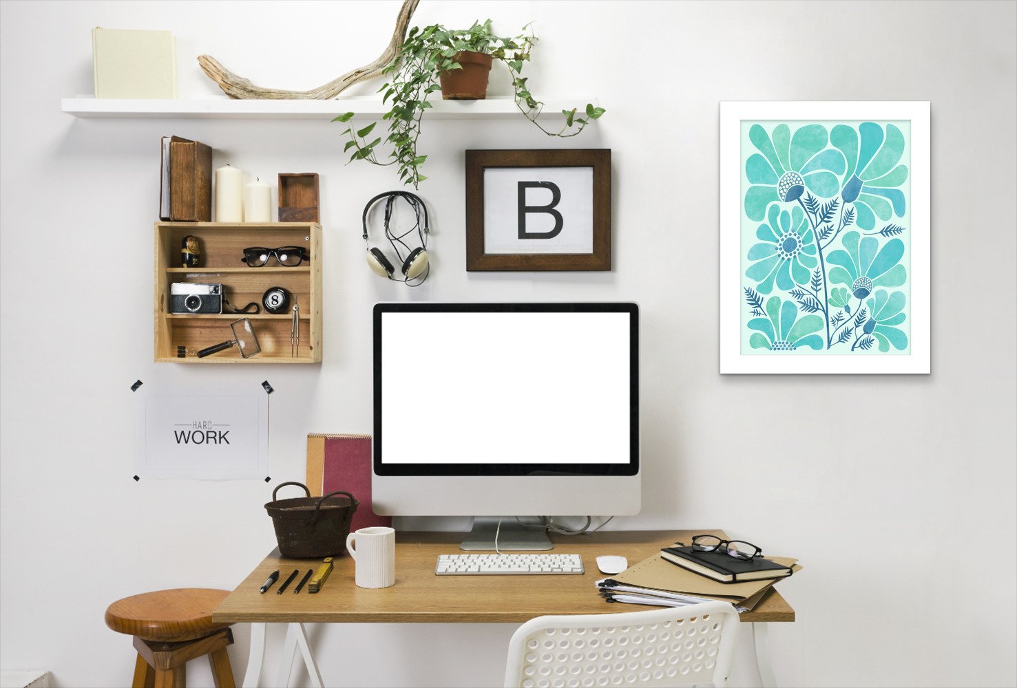 Himalayan Blue Poppies By Modern Tropical - Framed Print - Americanflat