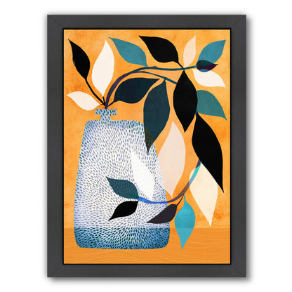 Ivy In The Courtyard By Modern Tropical - Black Framed Print - Wall Art - Americanflat