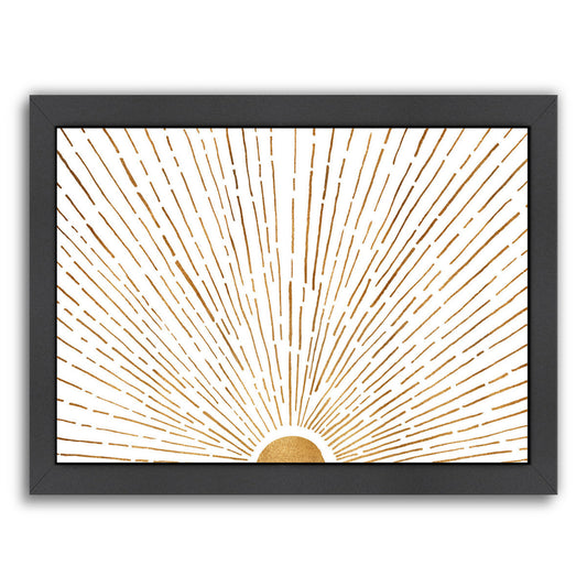Let The Sunshine In By Modern Tropical - Black Framed Print - Wall Art - Americanflat