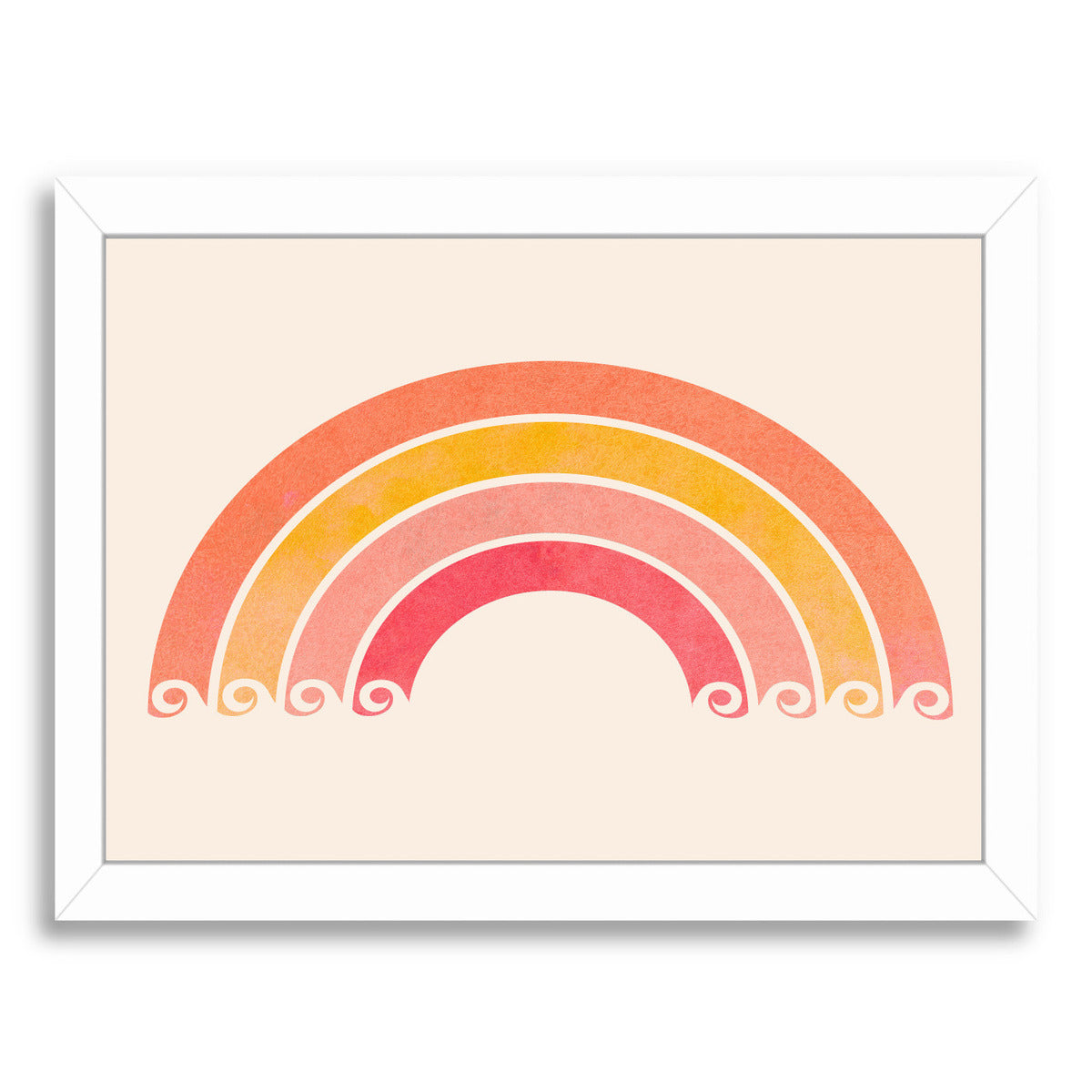 Make Waves By Modern Tropical - White Framed Print - Wall Art - Americanflat