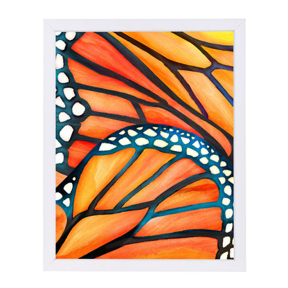 Monarch By Modern Tropical - White Framed Print - Wall Art - Americanflat