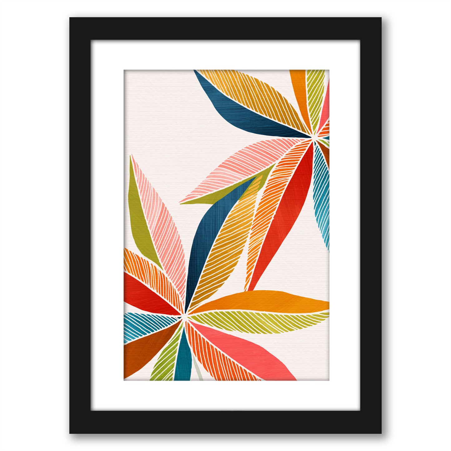 Multicolorful By Modern Tropical - Framed Print - Americanflat