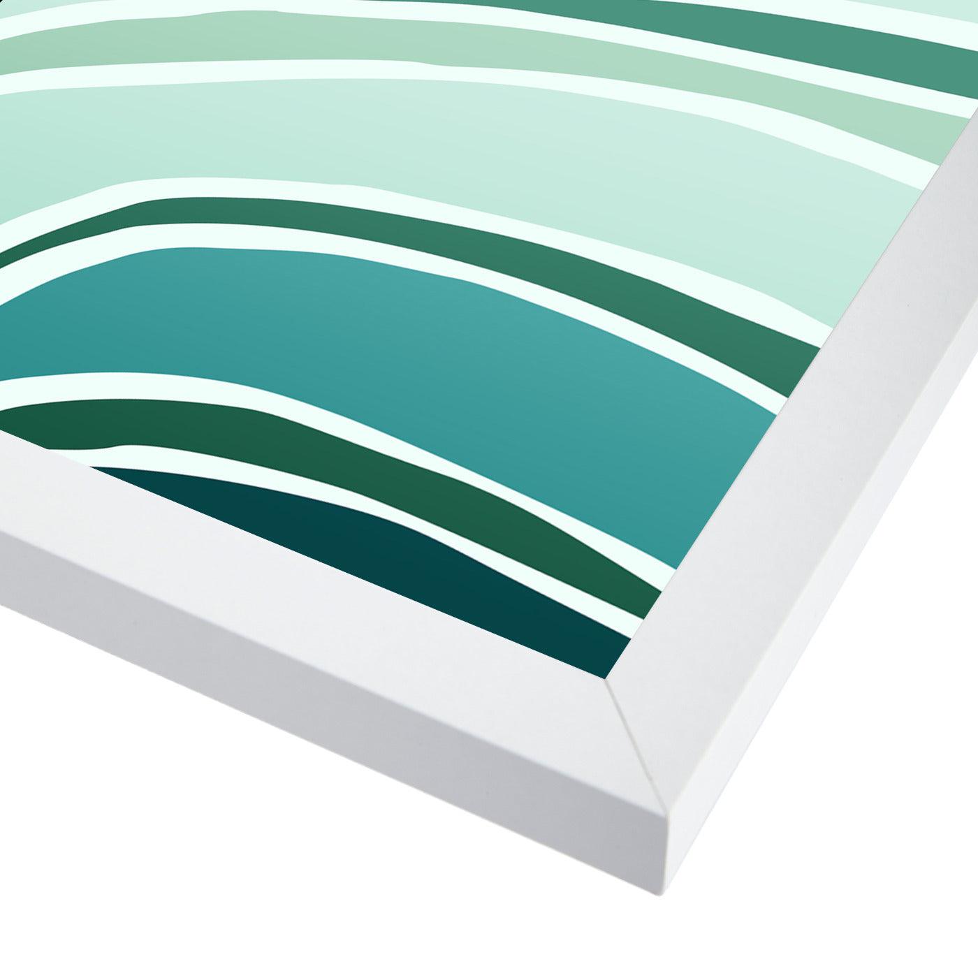 Sky And Sea By Modern Tropical - White Framed Print - Wall Art - Americanflat