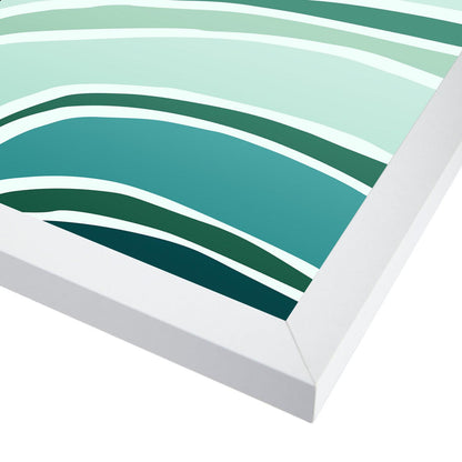 Sky And Sea By Modern Tropical - White Framed Print - Wall Art - Americanflat
