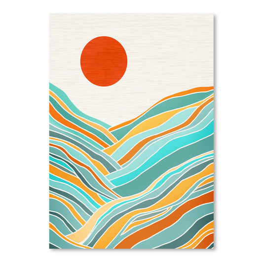 Sunset Landscape by Modern Tropical - Art Print - Americanflat