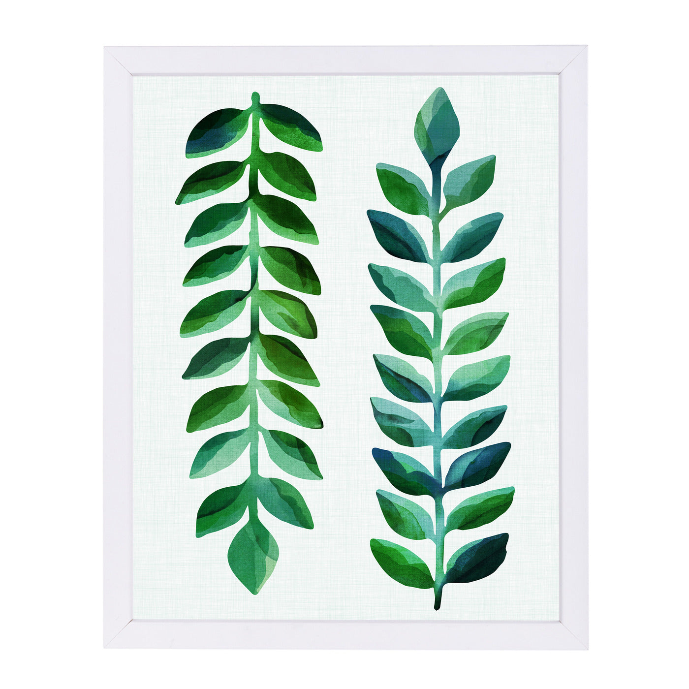 Tropical Emerald By Modern Tropical - White Framed Print - Wall Art - Americanflat