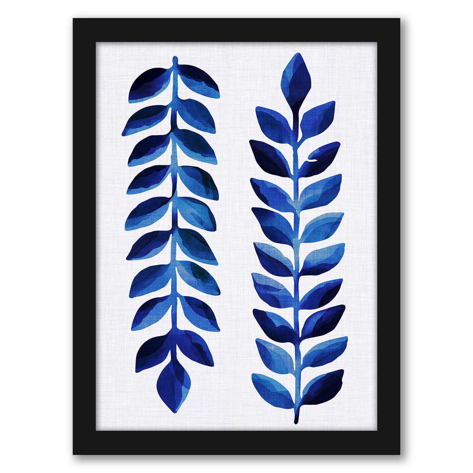 Modern Tropical Blue Moon Framed Gallery Wall Set - Art Set - Americanflat