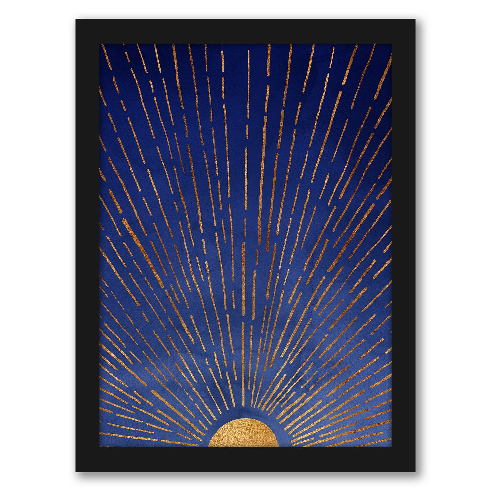 Modern Tropical Blue Moon Framed Gallery Wall Set - Art Set - Americanflat