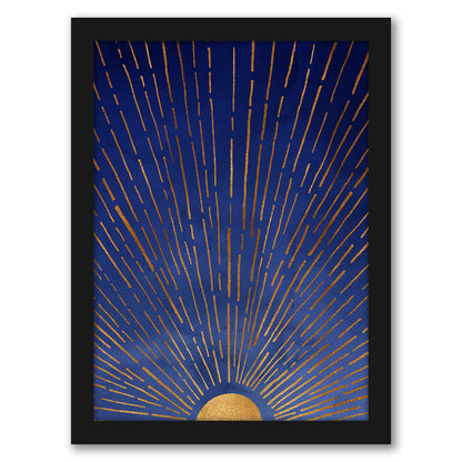 Modern Tropical Blue Moon Framed Gallery Wall Set - Art Set - Americanflat