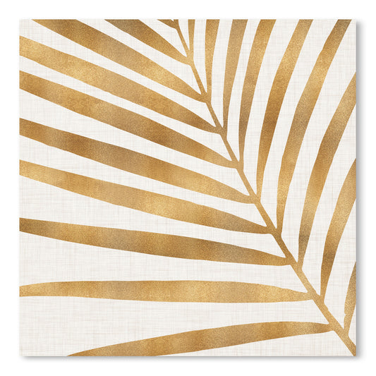 Gold Palm Leaf by Modern Tropical - Art Print - Americanflat