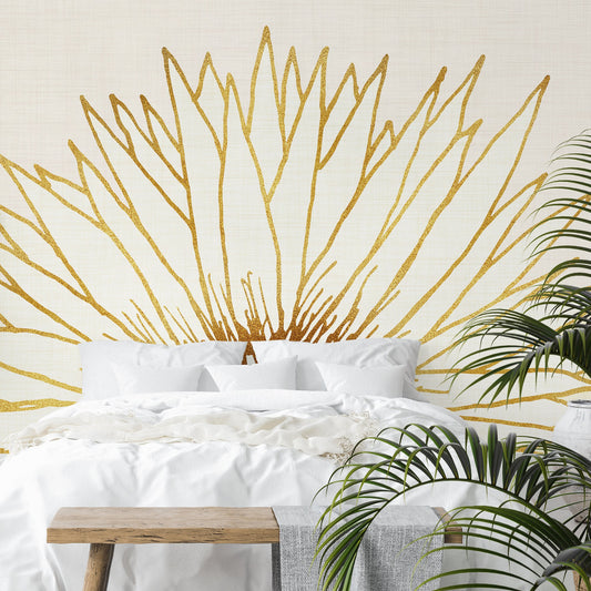 Peel & Stick Wall Mural - Simple Sunflower By Modern Tropical