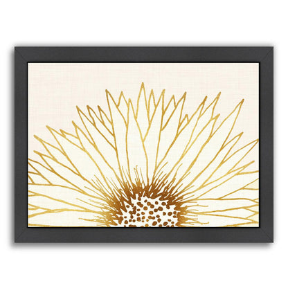 Simple Sunflower By Modern Tropical - Black Framed Print - Wall Art - Americanflat