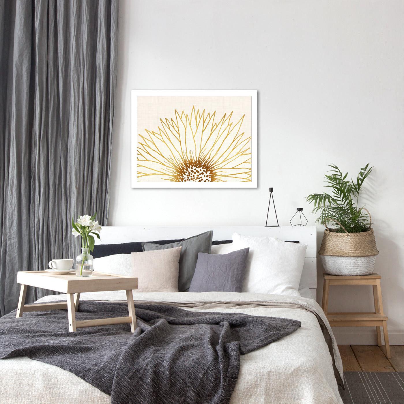 Simple Sunflower By Modern Tropical - Framed Print - Americanflat