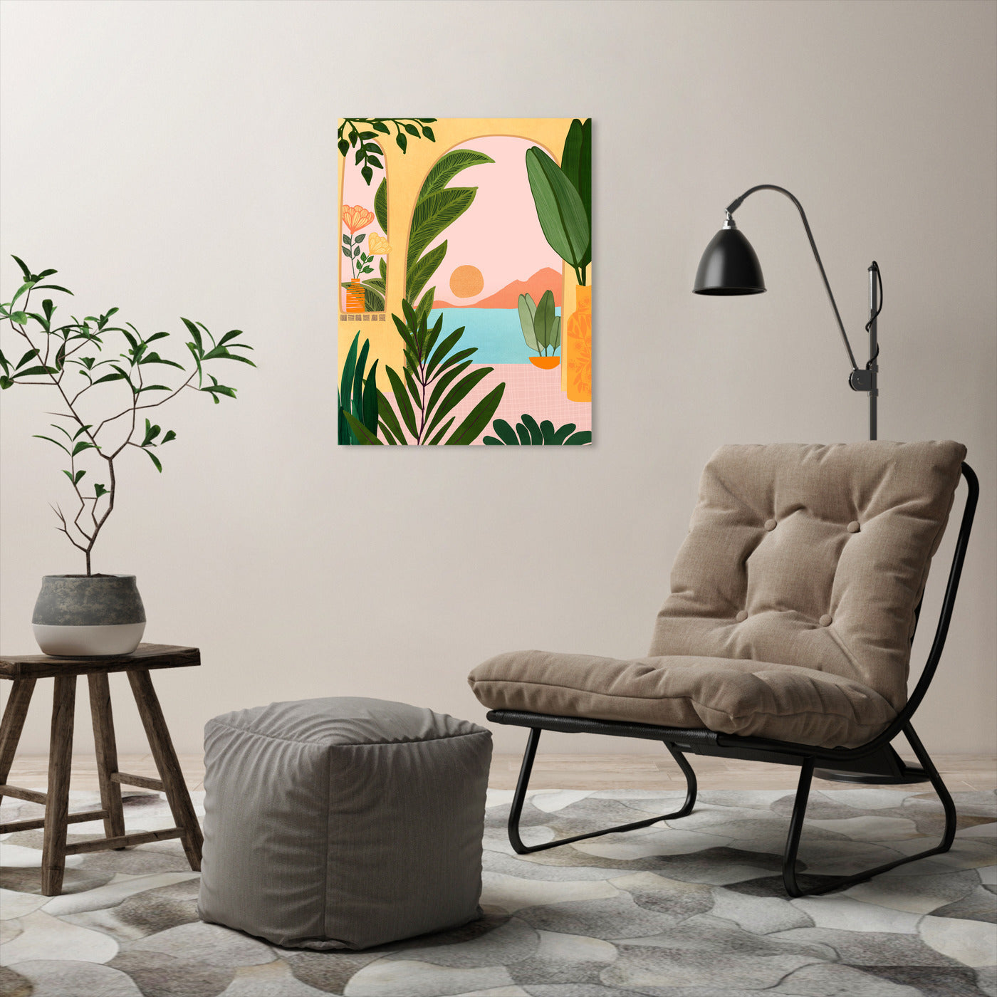 Ocean View 2 By Modern Tropical - Wrapped Canvas - Americanflat