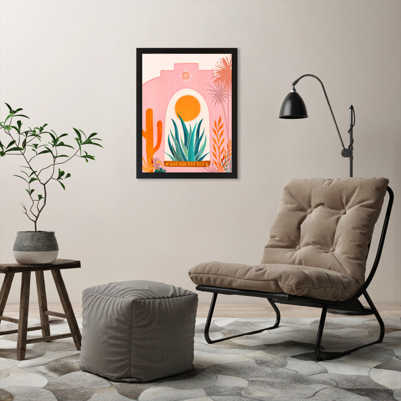 A New Day Begins by Modern Tropical - Framed Print - Americanflat