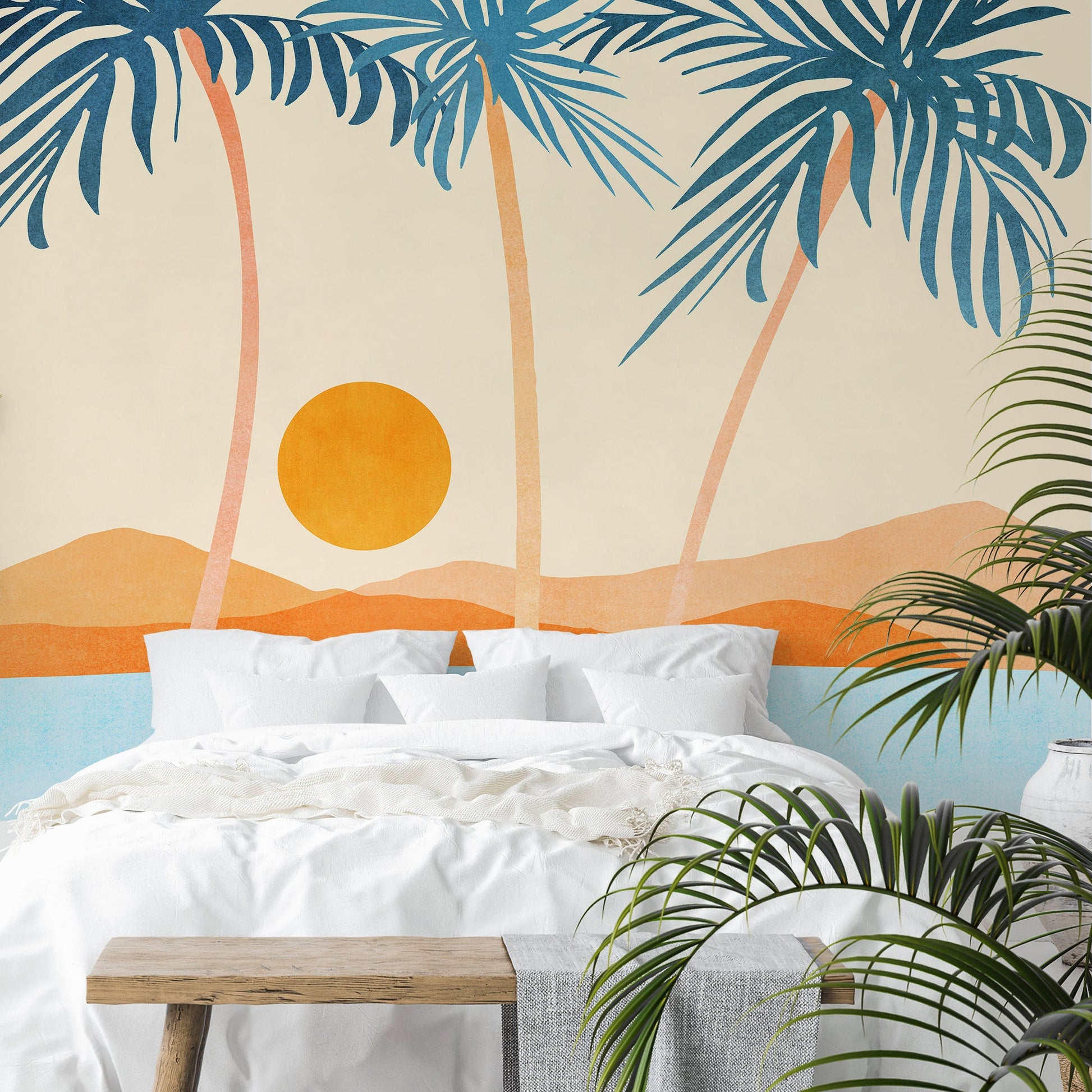 Peel & Stick Wall Mural - Baja California Coast By Modern Tropical