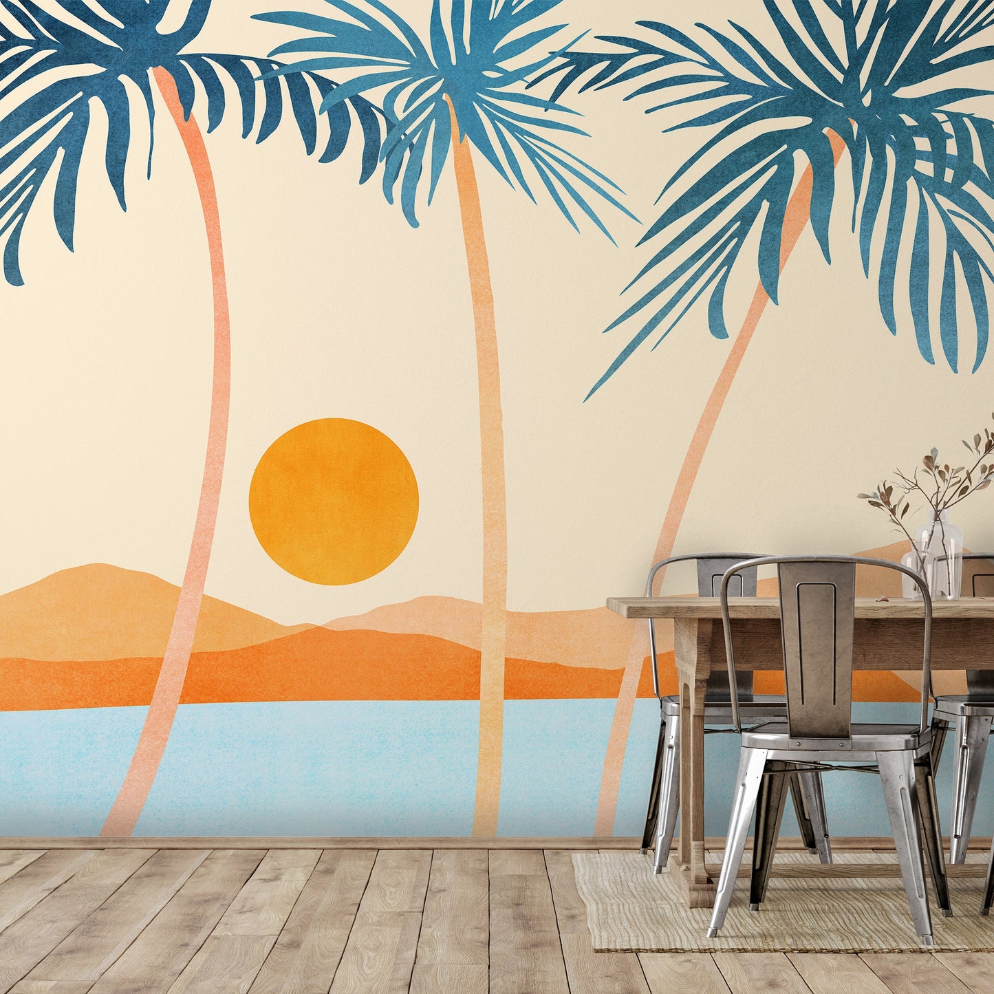Peel & Stick Wall Mural - Baja California Coast By Modern Tropical