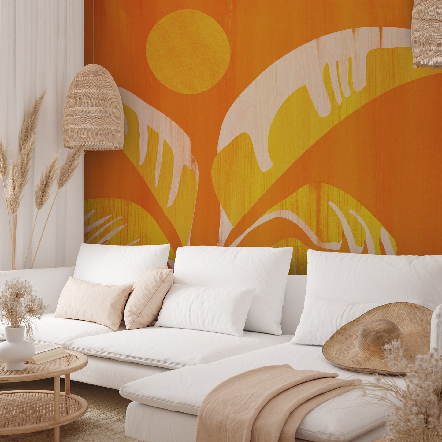 Peel & Stick Wall Mural - August Afternoons By Modern Tropical