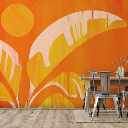 Peel & Stick Wall Mural - August Afternoons By Modern Tropical