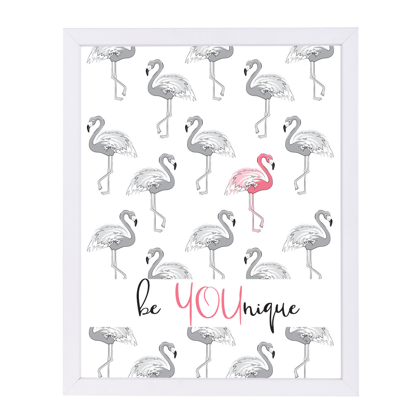 Flamingo By Martina - White Framed Print - Wall Art - Americanflat