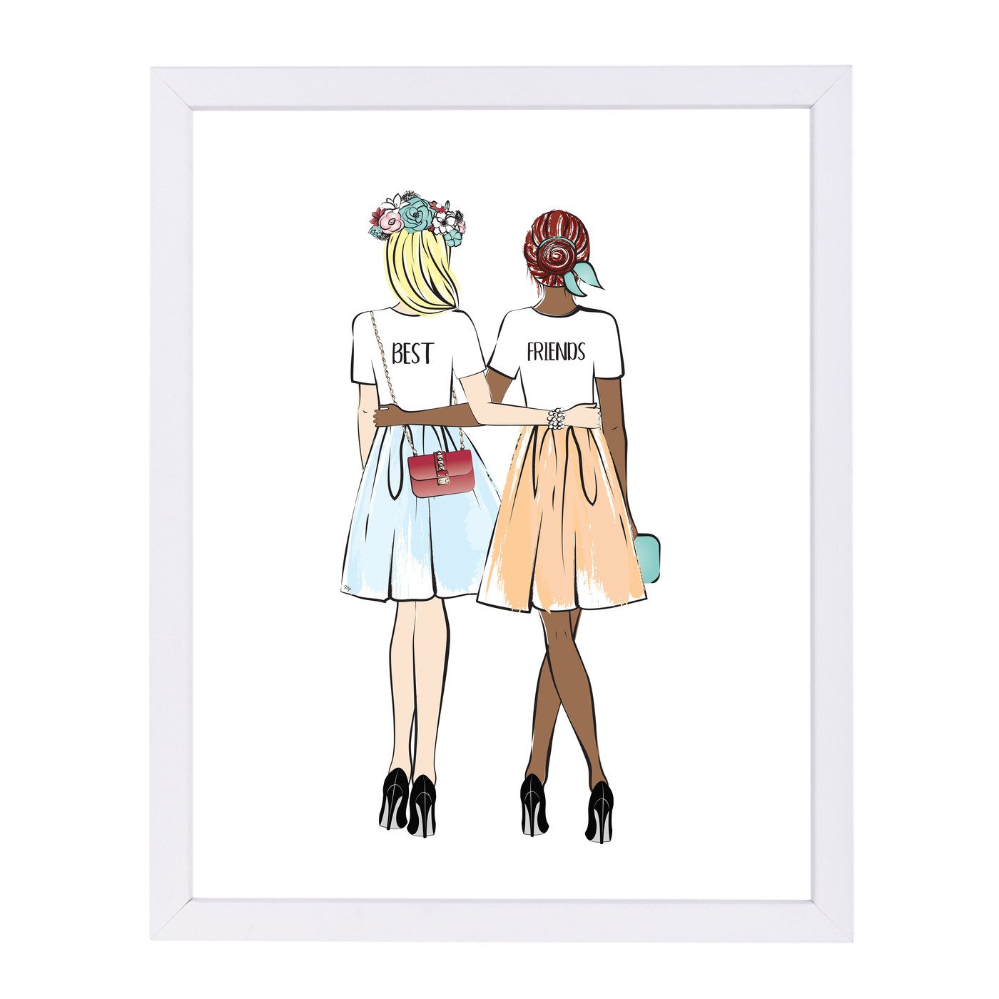 Girlfriends By Martina - Framed Print - Americanflat