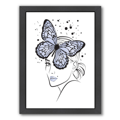 Ladybutterfly By Martina - Black Framed Print - Wall Art - Americanflat