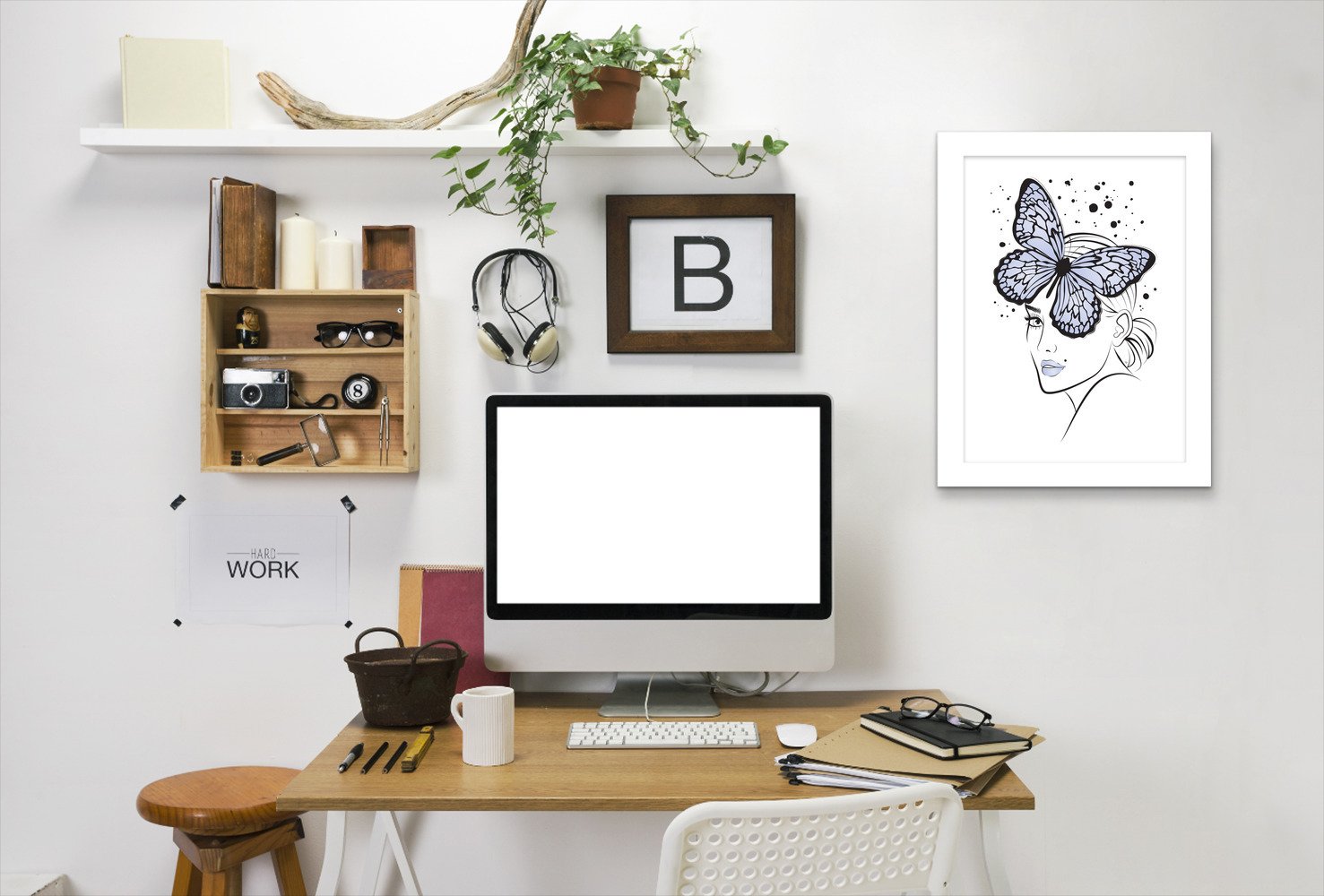 Ladybutterfly By Martina - Framed Print - Americanflat
