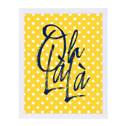 Ohlala By Martina - White Framed Print - Wall Art - Americanflat