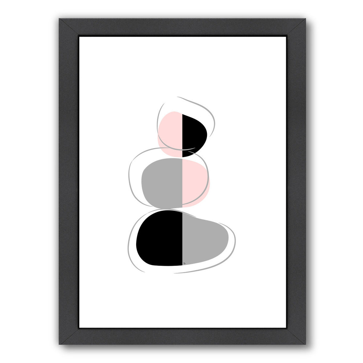 Stonesone By Martina - Black Framed Print - Wall Art - Americanflat