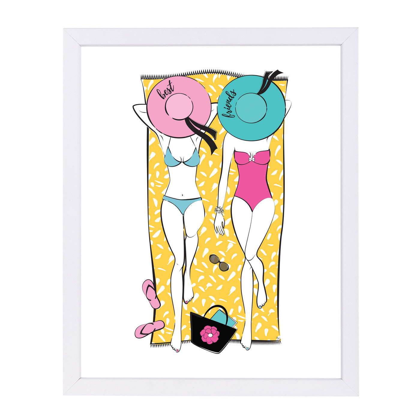 Summerbff By Martina - White Framed Print - Wall Art - Americanflat