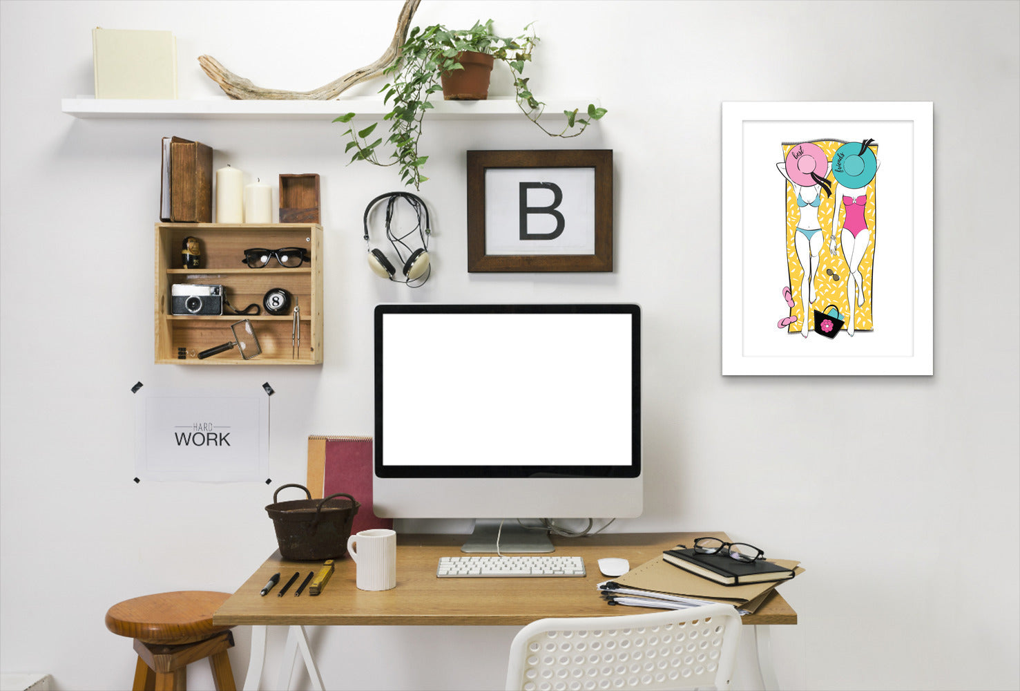 Summerbff By Martina - White Framed Print - Wall Art - Americanflat