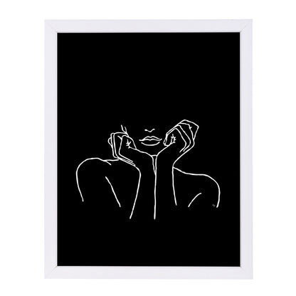 Thinkingblack By Martina - White Framed Print - Wall Art - Americanflat