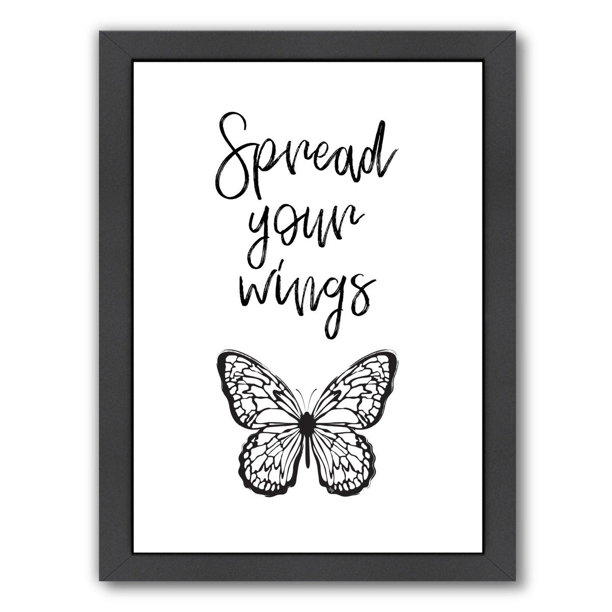 Wings By Martina - Black Framed Print - Wall Art - Americanflat