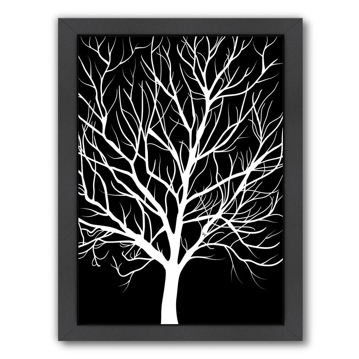 Wintertree By Martina - Black Framed Print - Wall Art - Americanflat