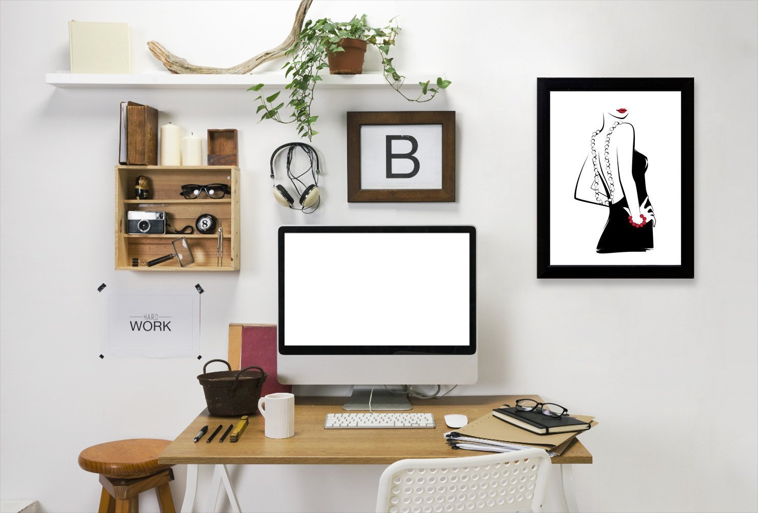Back Off By Martina - Black Framed Print - Wall Art - Americanflat