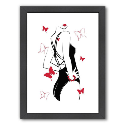 Butterfly Body By Martina - Black Framed Print - Wall Art - Americanflat