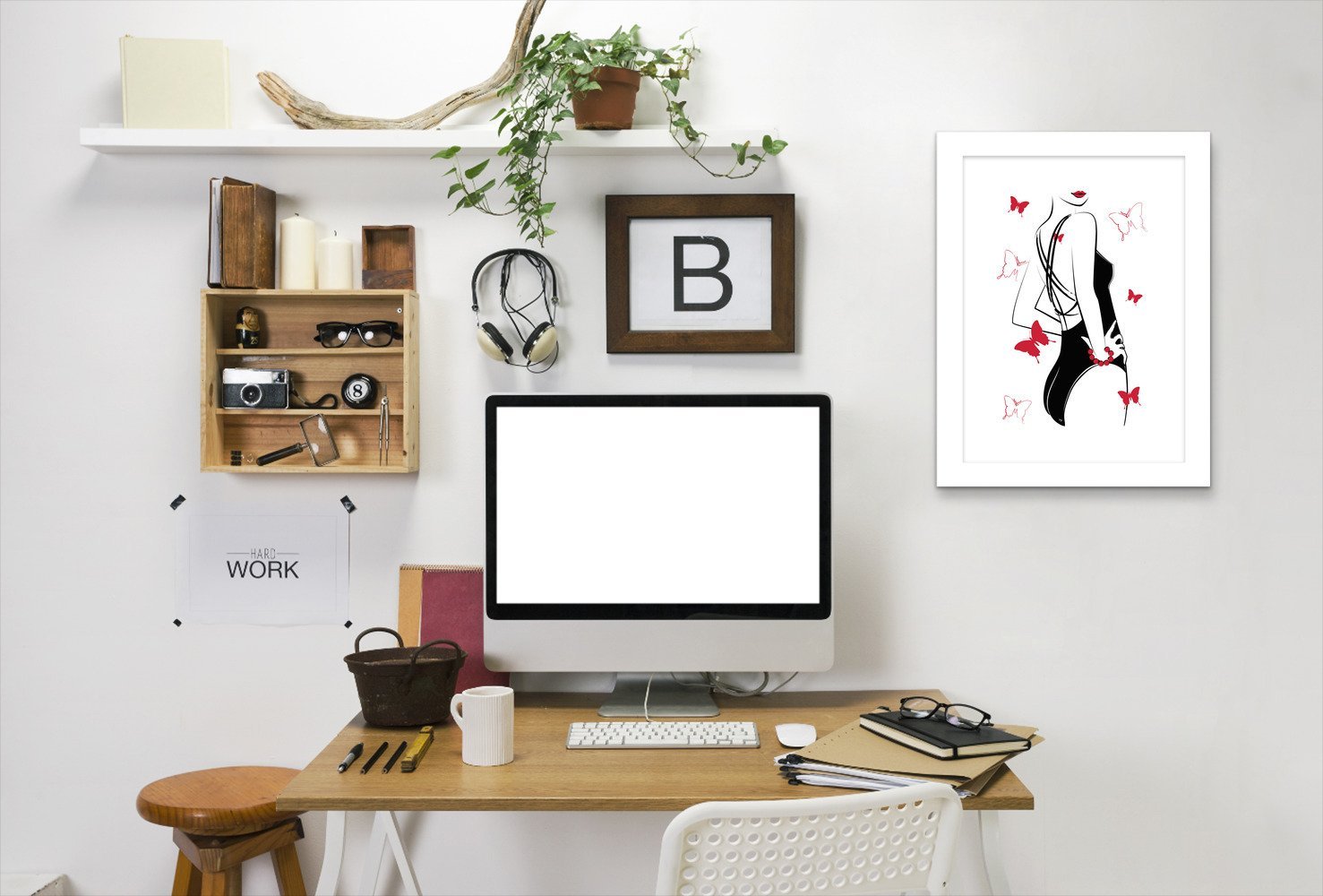 Butterfly Body By Martina - Framed Print - Americanflat