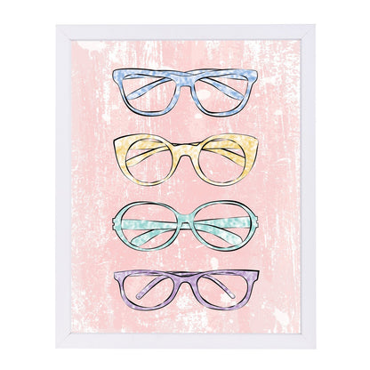 Pink Glasses By Martina - Framed Print - Americanflat