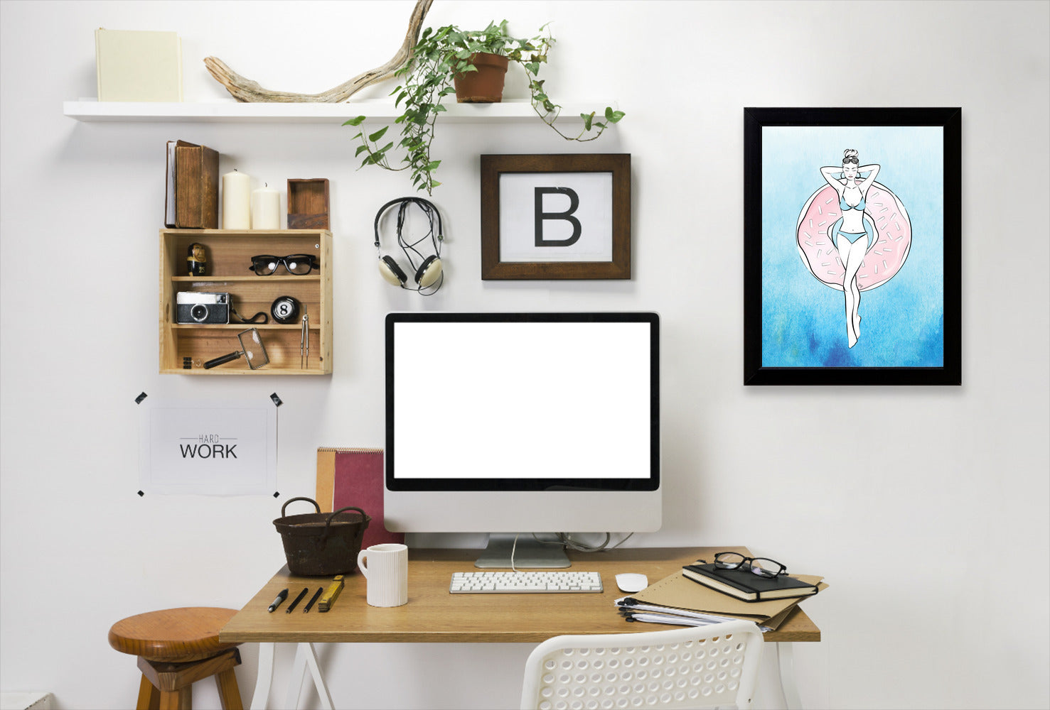 Summertime By Martina - Black Framed Print - Wall Art - Americanflat